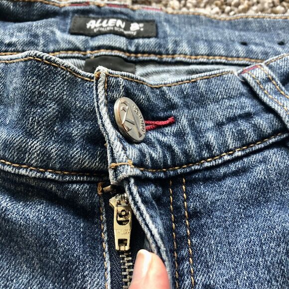 ALLEN B. by Allen Schwartz Jeans 6 Blue Mid Rise Retro Vintage Ankle Zip - Picture 11 of 13